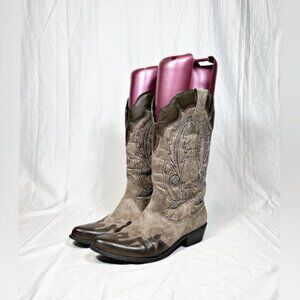 Dolce by Mojo Moxy Quiggly Brown Two Tone Cowgirl Western Boots~8.5~